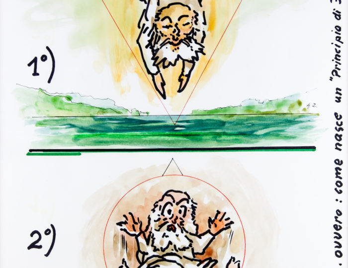 Archimede, caricatura